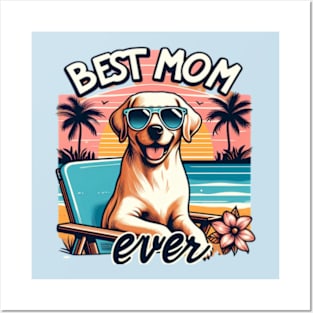 happy mothers day dog mum funny Posters and Art